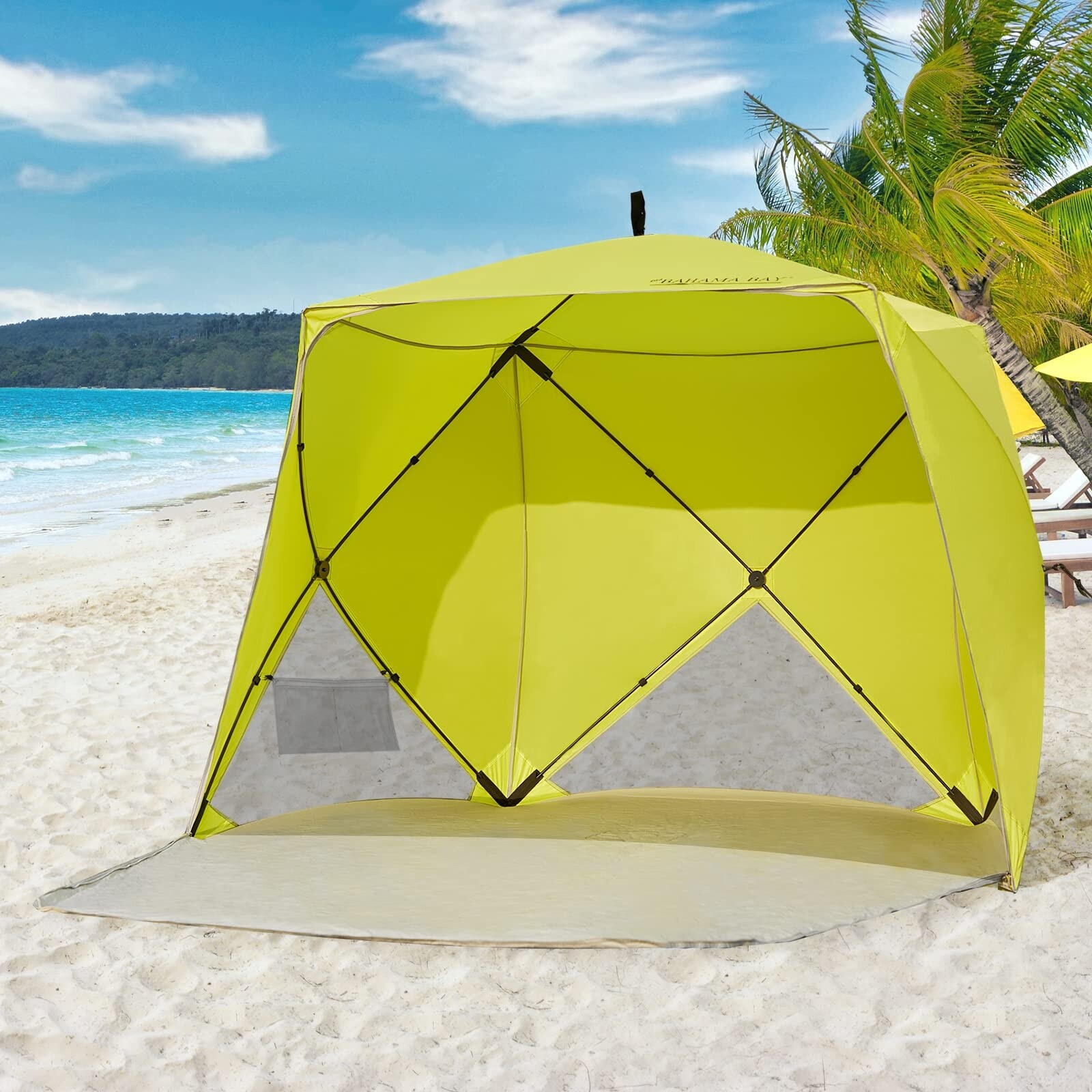 Pop Up Beach Tent Portable Shade Sun Shelter UPF50 UV Protection for 4 Person Extendable Floor for Fishing Hiking Camping Bed Bath Beyond 40486206